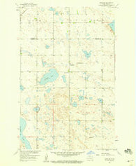 Drake SW North Dakota Historical topographic map, 1:24000 scale, 7.5 X 7.5 Minute, Year 1958