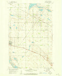 Drake North Dakota Historical topographic map, 1:24000 scale, 7.5 X 7.5 Minute, Year 1958
