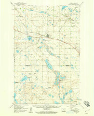 Drake North Dakota Historical topographic map, 1:62500 scale, 15 X 15 Minute, Year 1958