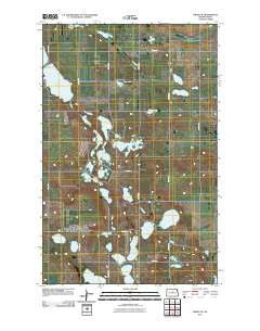 Drake SE North Dakota Historical topographic map, 1:24000 scale, 7.5 X 7.5 Minute, Year 2011