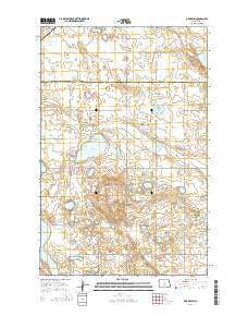 Drake SW North Dakota Current topographic map, 1:24000 scale, 7.5 X 7.5 Minute, Year 2014