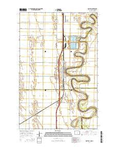 Drayton North Dakota Current topographic map, 1:24000 scale, 7.5 X 7.5 Minute, Year 2014