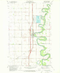 Drayton North Dakota Historical topographic map, 1:24000 scale, 7.5 X 7.5 Minute, Year 1971