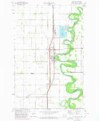 Drayton North Dakota Historical topographic map, 1:24000 scale, 7.5 X 7.5 Minute, Year 1971