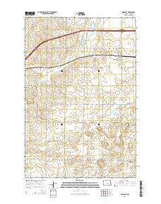 Driscoll North Dakota Current topographic map, 1:24000 scale, 7.5 X 7.5 Minute, Year 2014