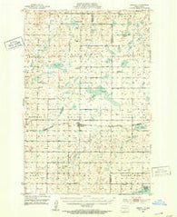 Driscoll North Dakota Historical topographic map, 1:62500 scale, 15 X 15 Minute, Year 1951