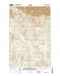 Dunn Center NE North Dakota Current topographic map, 1:24000 scale, 7.5 X 7.5 Minute, Year 2014