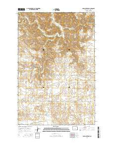 Dunn Center NW North Dakota Current topographic map, 1:24000 scale, 7.5 X 7.5 Minute, Year 2014