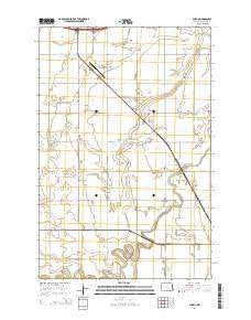 Durbin North Dakota Current topographic map, 1:24000 scale, 7.5 X 7.5 Minute, Year 2014