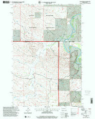 Eagle Draw North Dakota Historical topographic map, 1:24000 scale, 7.5 X 7.5 Minute, Year 1997