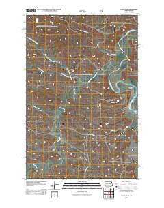 Eagle Draw North Dakota Historical topographic map, 1:24000 scale, 7.5 X 7.5 Minute, Year 2011