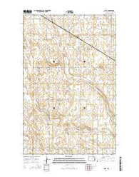 Easby North Dakota Current topographic map, 1:24000 scale, 7.5 X 7.5 Minute, Year 2014