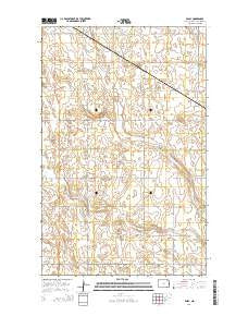 Easby North Dakota Current topographic map, 1:24000 scale, 7.5 X 7.5 Minute, Year 2014