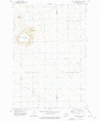 East Rainy Butte North Dakota Historical topographic map, 1:24000 scale, 7.5 X 7.5 Minute, Year 1973