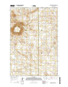 East Rainy Butte North Dakota Current topographic map, 1:24000 scale, 7.5 X 7.5 Minute, Year 2014