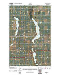 Eckelson North Dakota Historical topographic map, 1:24000 scale, 7.5 X 7.5 Minute, Year 2011