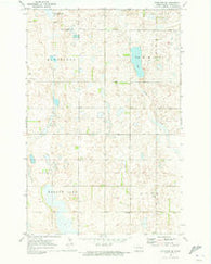 Eckelson SE North Dakota Historical topographic map, 1:24000 scale, 7.5 X 7.5 Minute, Year 1970