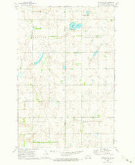 Eckelson SW North Dakota Historical topographic map, 1:24000 scale, 7.5 X 7.5 Minute, Year 1970