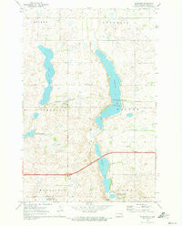 Eckelson North Dakota Historical topographic map, 1:24000 scale, 7.5 X 7.5 Minute, Year 1970