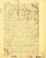 Eckelson North Dakota Historical topographic map, 1:125000 scale, 30 X 30 Minute, Year 1897