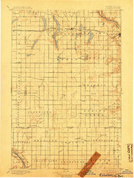 Eckelson North Dakota Historical topographic map, 1:125000 scale, 30 X 30 Minute, Year 1897