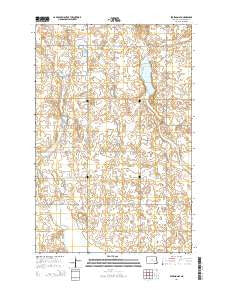 Eckelson SE North Dakota Current topographic map, 1:24000 scale, 7.5 X 7.5 Minute, Year 2014