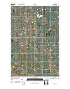 Eckelson SW North Dakota Historical topographic map, 1:24000 scale, 7.5 X 7.5 Minute, Year 2011