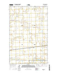Eckman North Dakota Current topographic map, 1:24000 scale, 7.5 X 7.5 Minute, Year 2014