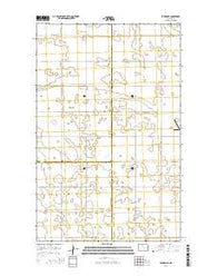 Eckman SE North Dakota Current topographic map, 1:24000 scale, 7.5 X 7.5 Minute, Year 2014