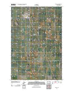 Edgeley North Dakota Historical topographic map, 1:24000 scale, 7.5 X 7.5 Minute, Year 2011