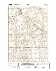 Edgeley North Dakota Current topographic map, 1:24000 scale, 7.5 X 7.5 Minute, Year 2014
