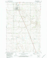 Edgeley North Dakota Historical topographic map, 1:24000 scale, 7.5 X 7.5 Minute, Year 1982