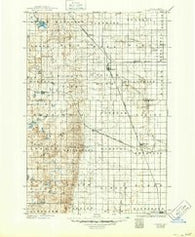 Edgeley North Dakota Historical topographic map, 1:125000 scale, 30 X 30 Minute, Year 1925
