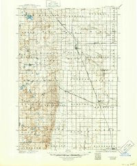 Edgeley North Dakota Historical topographic map, 1:125000 scale, 30 X 30 Minute, Year 1925