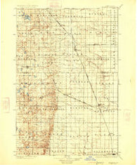 Edgeley North Dakota Historical topographic map, 1:125000 scale, 30 X 30 Minute, Year 1925