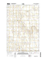 Edgeley Junction North Dakota Current topographic map, 1:24000 scale, 7.5 X 7.5 Minute, Year 2014