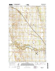 Edinburg North Dakota Current topographic map, 1:24000 scale, 7.5 X 7.5 Minute, Year 2014