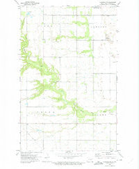 Edinburg NW North Dakota Historical topographic map, 1:24000 scale, 7.5 X 7.5 Minute, Year 1972