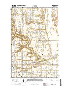 Edinburg NW North Dakota Current topographic map, 1:24000 scale, 7.5 X 7.5 Minute, Year 2014