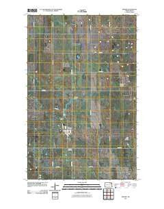 Edmore North Dakota Historical topographic map, 1:24000 scale, 7.5 X 7.5 Minute, Year 2011