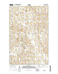 Edmore North Dakota Current topographic map, 1:24000 scale, 7.5 X 7.5 Minute, Year 2014