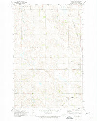 Edmore SW North Dakota Historical topographic map, 1:24000 scale, 7.5 X 7.5 Minute, Year 1972