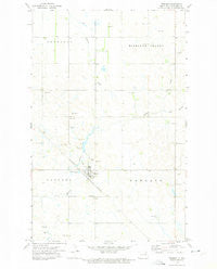 Edmore North Dakota Historical topographic map, 1:24000 scale, 7.5 X 7.5 Minute, Year 1972