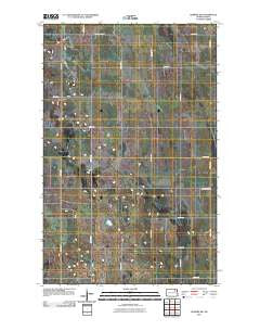 Edmore SW North Dakota Historical topographic map, 1:24000 scale, 7.5 X 7.5 Minute, Year 2011