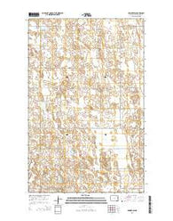 Edmore SW North Dakota Current topographic map, 1:24000 scale, 7.5 X 7.5 Minute, Year 2014