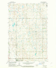 Egeland North Dakota Historical topographic map, 1:24000 scale, 7.5 X 7.5 Minute, Year 1962