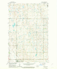 Egeland North Dakota Historical topographic map, 1:24000 scale, 7.5 X 7.5 Minute, Year 1962