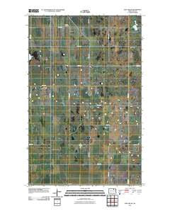 Egeland SE North Dakota Historical topographic map, 1:24000 scale, 7.5 X 7.5 Minute, Year 2011