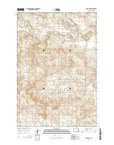 Ehler Lake North Dakota Current topographic map, 1:24000 scale, 7.5 X 7.5 Minute, Year 2014
