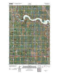 Eldridge North Dakota Historical topographic map, 1:24000 scale, 7.5 X 7.5 Minute, Year 2011